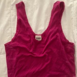Pink crop top